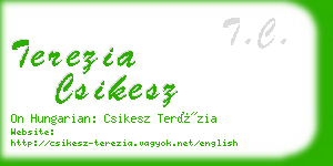 terezia csikesz business card